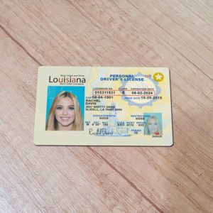 Louisiana Driver License template