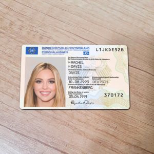 Germany Id Card template